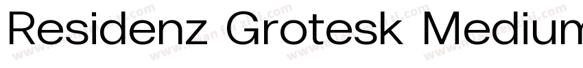 Residenz Grotesk Medium Wide字体转换